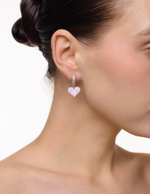 Серьги "Queen Pink Soul " Silver