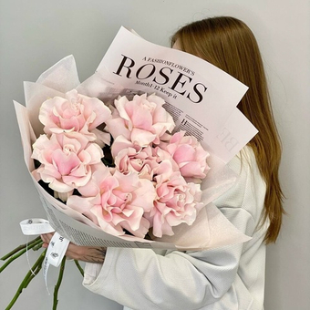 «Pretty in pink» Букет из французской розы