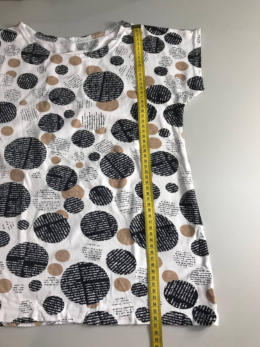 Футболка с принтом, визуально 46/48 размер