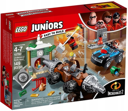 Конструктор LEGO Juniors Человек с лопатой Ограбление банка 10760