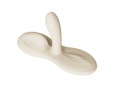 Белая виброподушка с функцией нагрева Flora (Цвет: белый)