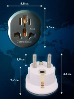Европереходник для розетки евровилка