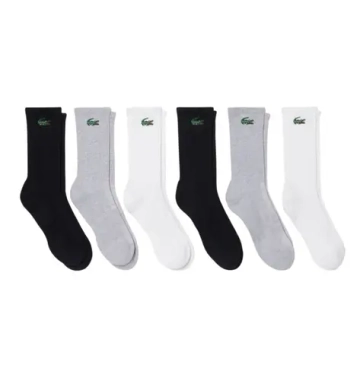 Теннисные носки Lacoste Sport 6P - white/grey/black