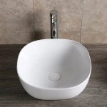 Раковина CR0077 накладная, белая, квадратная 410х410х145 Ceruttispa