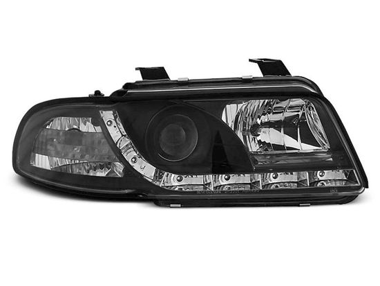 Передние фары Audi A4 B5 daylight black