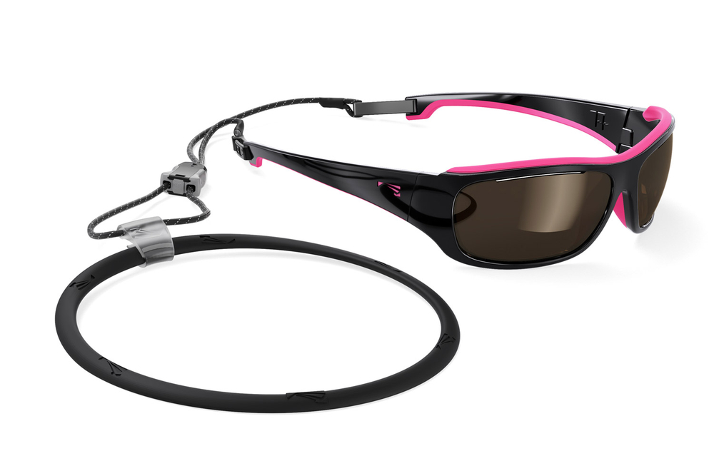 Спортивные очки LiP Tide / Gloss Black - Pink Rubber / PC Polarized / Levante Series Chroma Brown