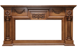 Каминокомплект London - Орех с очагом Vision 42 LOG LED