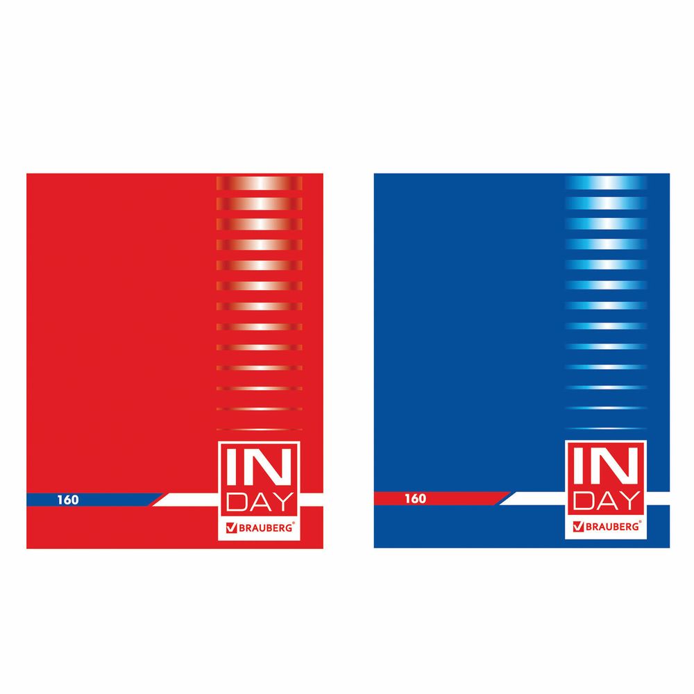 Тетрадь на кольцах А5 (175х215 мм), 160 л., обложка ламинированный картон, клетка, BRAUBERG, "INDAY", 400955