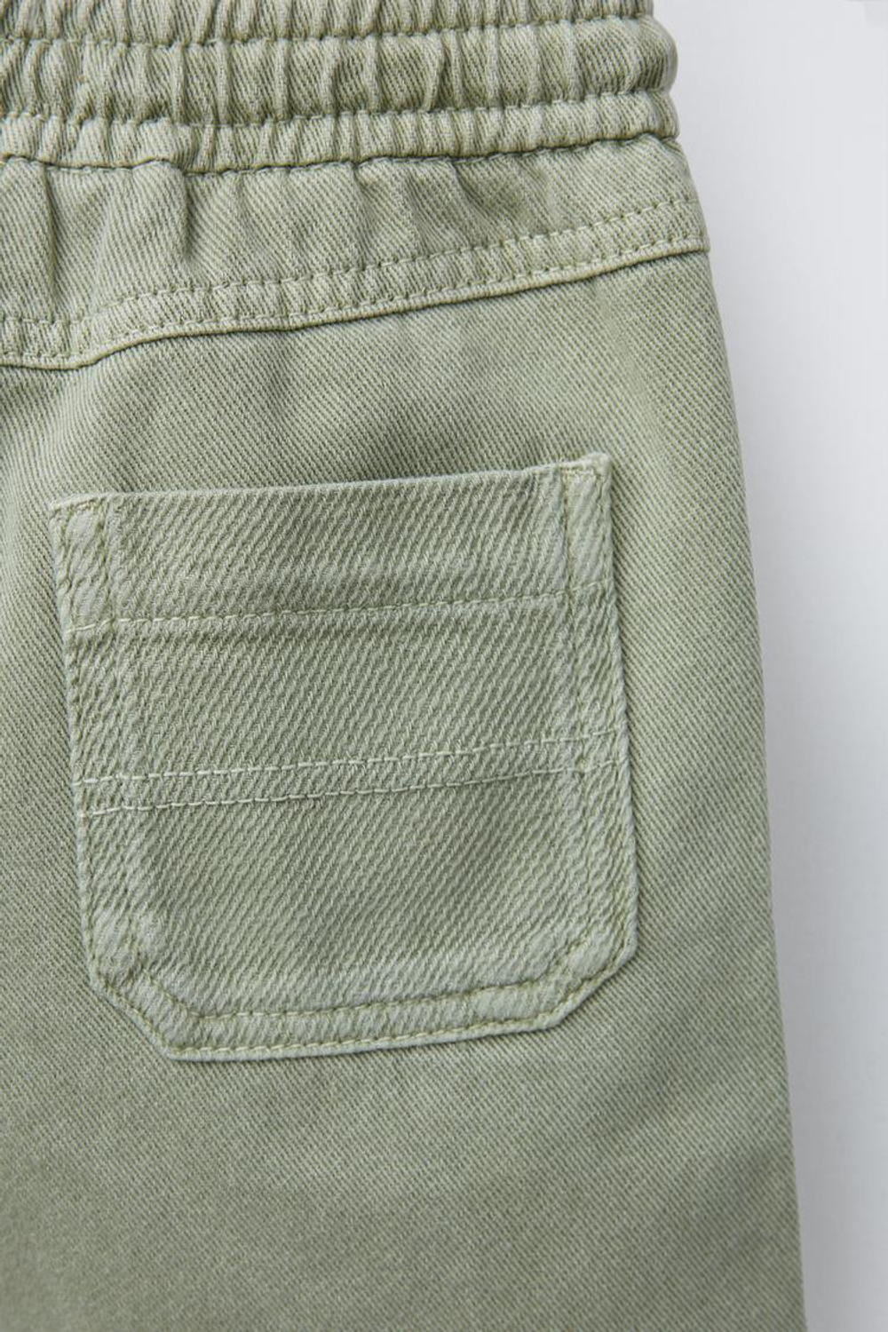 ZARA КОМФОРТНЫЕ ШОРТЫ ИЗ ТВИЛА, СВЕТЛЫЙ ХАКИ