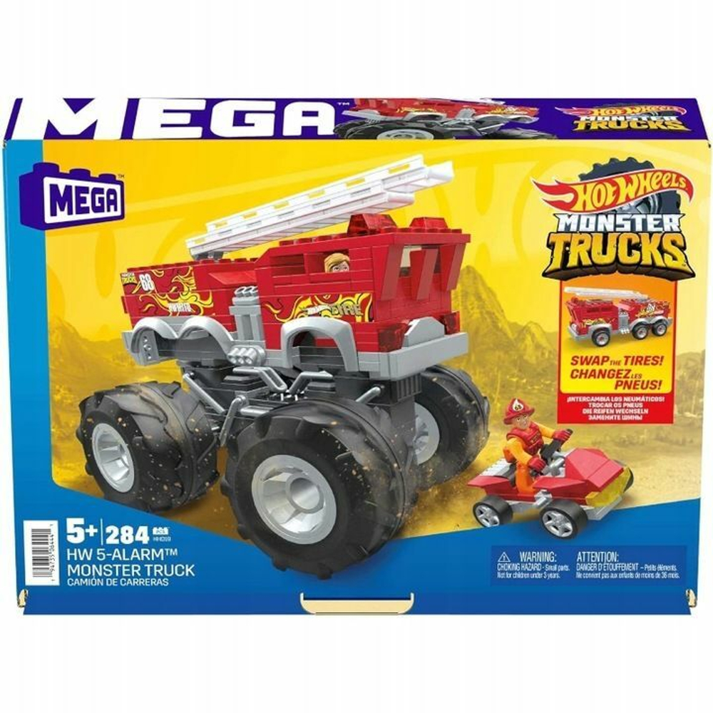 Конструктор Mega Bloks Hot Wheels Monster Truck - Пожарная машина 284  элемента - Мега Хот Вилс HHD19 купить в Москве | Доставка по России.