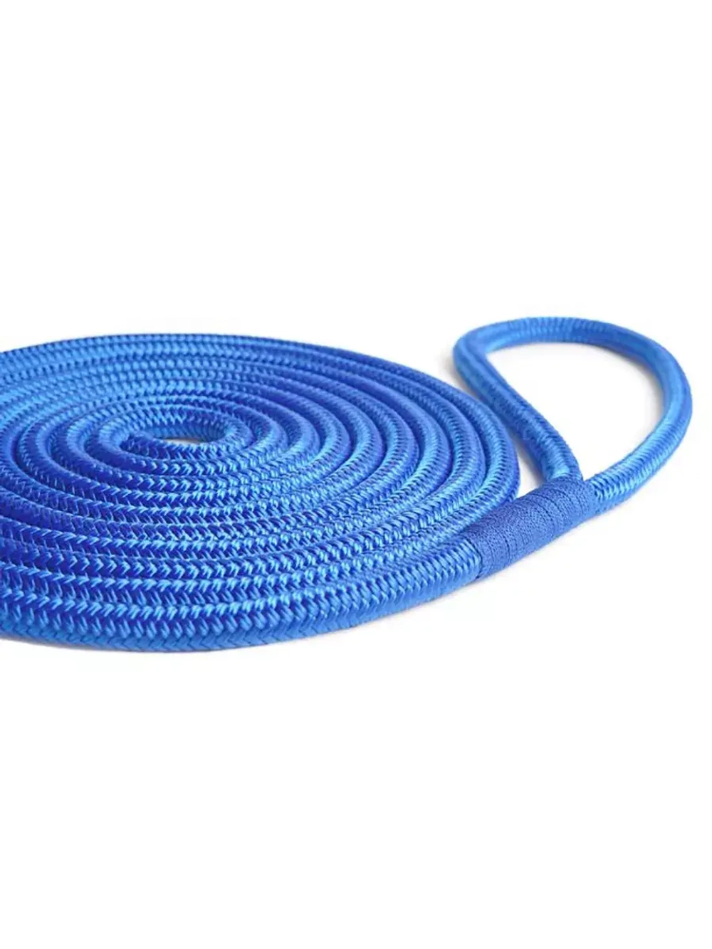 Швартовый трос 10,0 мм, 6 м, с огоном 30 см, синий