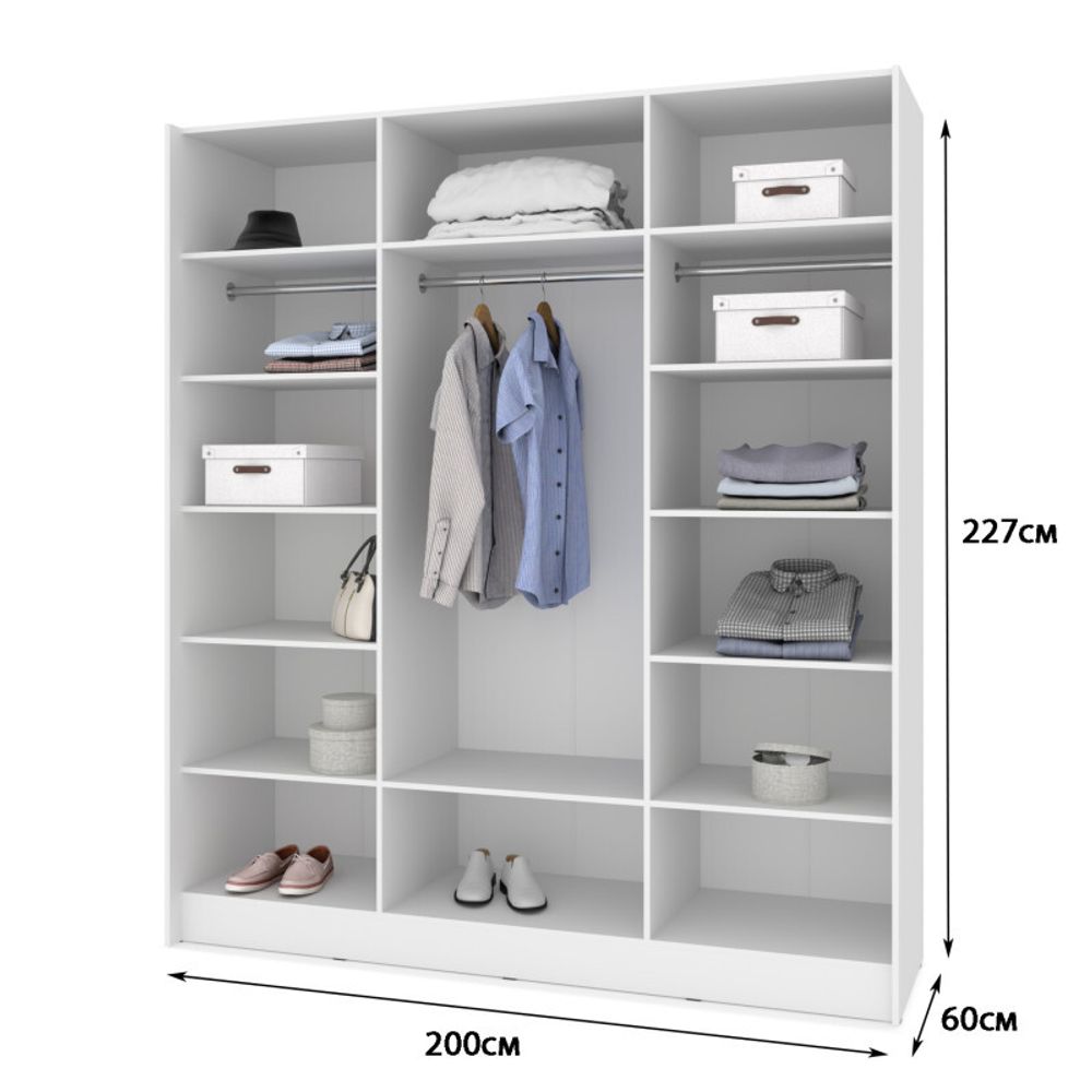 Шкаф-купе "Урбан" У601, 2270*2000*600, ЛДСП, MODERN