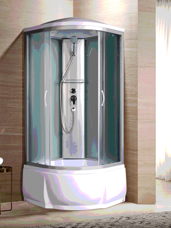 Душевая кабина RIVER NARA 90/44 МТ 90x90x210 10000001146 Универсальная Четверть круга