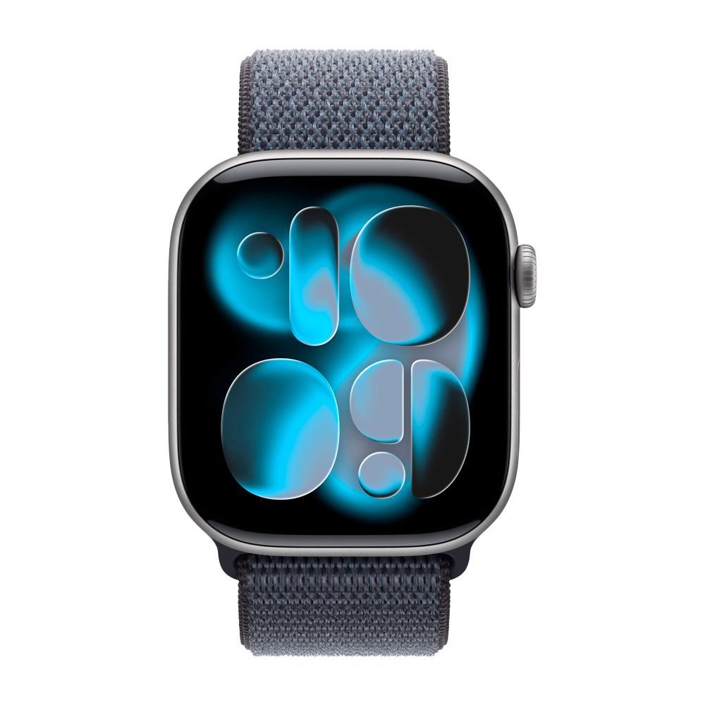 Умные часы Apple Watch Series 11 GPS, 46mm, Space Gray Aluminium Case with Anchor Blue Sport Loop