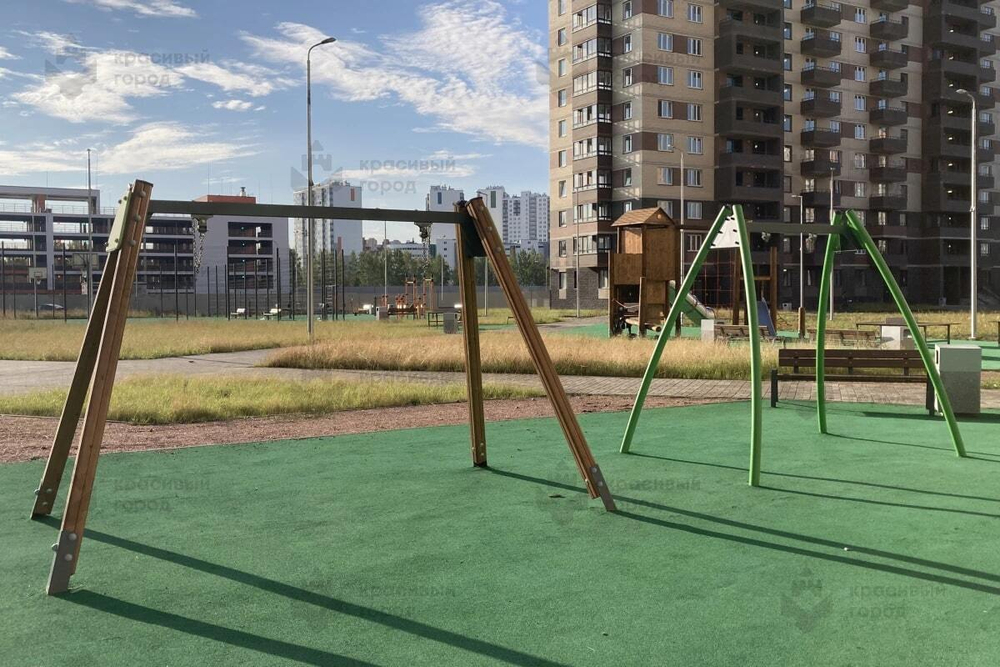 Качели металлические тип-1 с местом для 1 подвеса