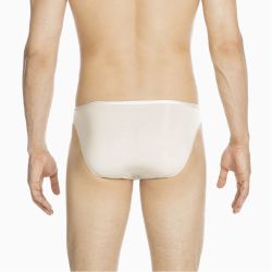 Мужские трусы слипы бежевые HOM PLUMES Micro Briefs 404756_4000DT