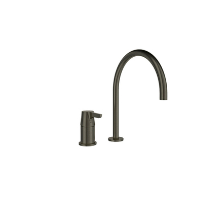 Смеситель для раковины однорычажный на 2 отверстия ADAGIO 914702GR графит