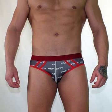 Трусы мужские брифы темно-серые Van Baam VB-412-AN013