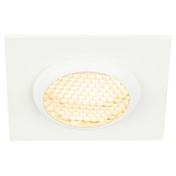 Светильник встраиваемый алюминиевый ЭРА KL110 WH под лампу MR16 GU5.3 белый матовый | Алюминиевые встраиваемые светильники