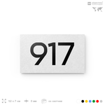 Номер на дверь 917, табличка на дверь для офиса, квартиры, кабинета, аудитории, склада, белая 120х70 мм, Айдентика Технолоджи