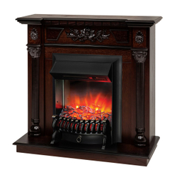 Электрокамин RealFlame Dacota AO античный дуб с очагом Fobos Lux Black RC