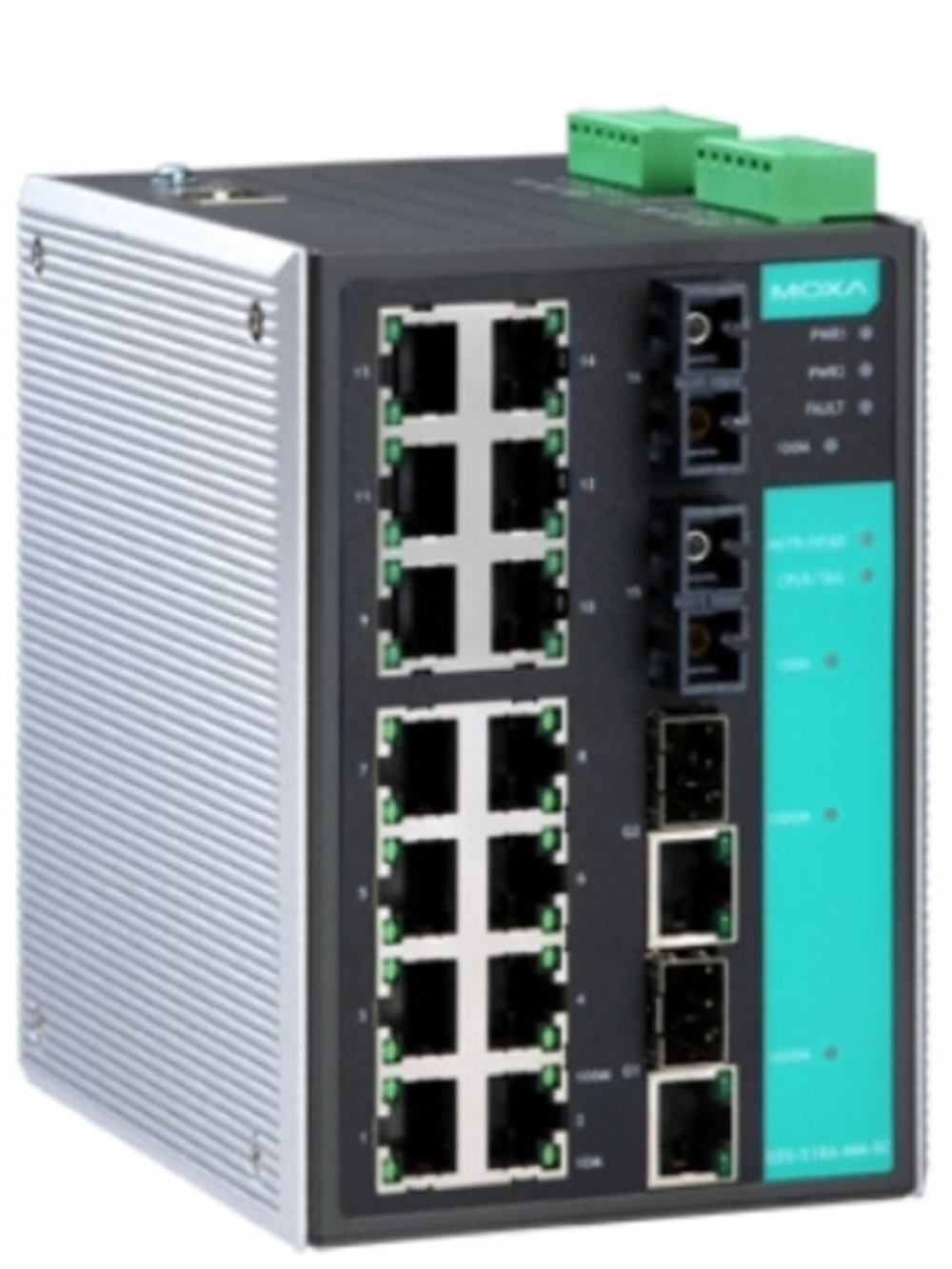 Коммутатор управляемый MOXA EDS-518A-SS-SC-T