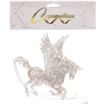 Подвеска «Рождественский единорог»13*13 см, Золото