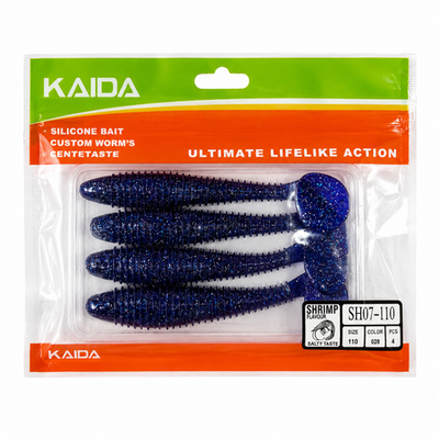 Набор силиконов KAIDA SH07-110 11см 4шт COL028 №12