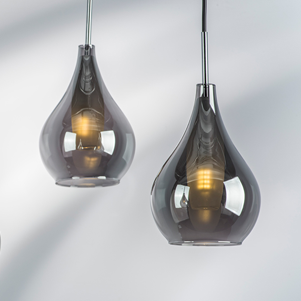 803037 Подвес PENTOLA 1х25W G9 ХРОМ/ДЫМЧАТЫЙ