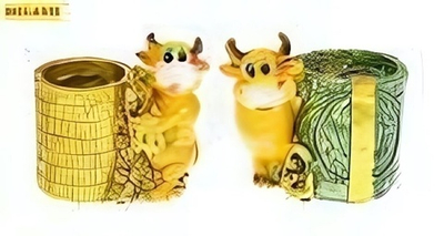 Статуэтка-подставка под ручки в ассорт Бык