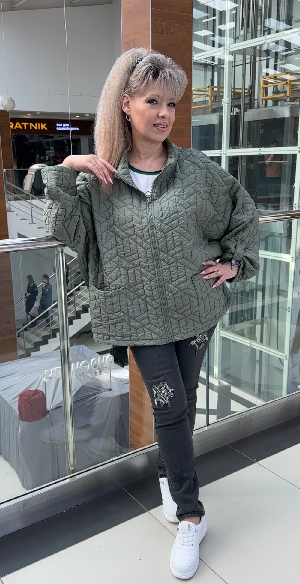 Куртка-жакет "зефирка" в оливковом цвете