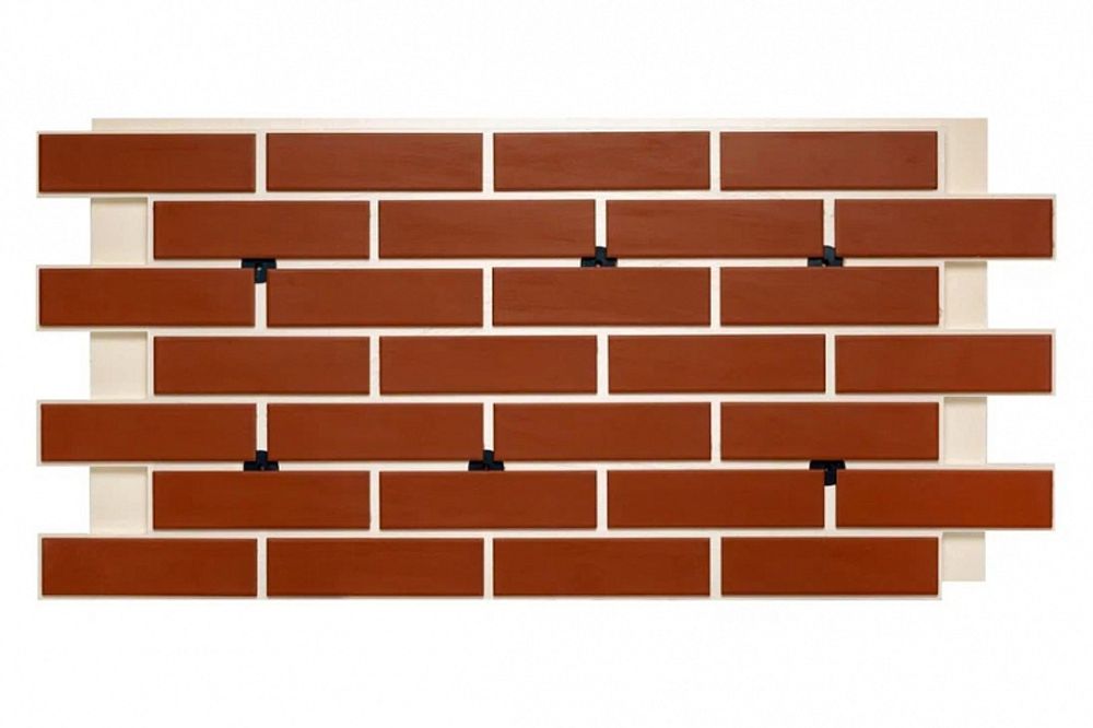 Клинкерная фасадная термопанель ЭППС Natural Rosa 1150x540