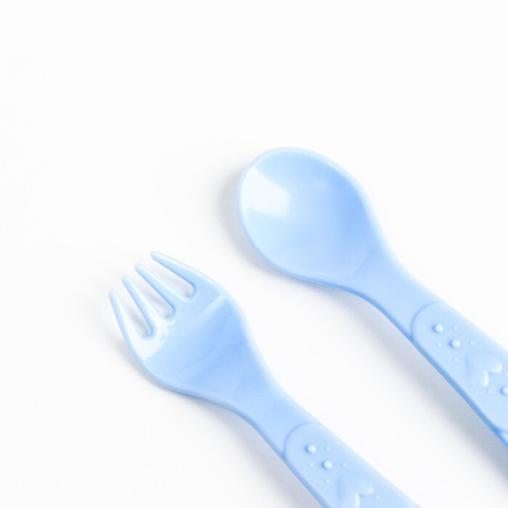 7310960 Набор  детской посуды «Корги», тарелка на присоске 250мл, вилка, ложка