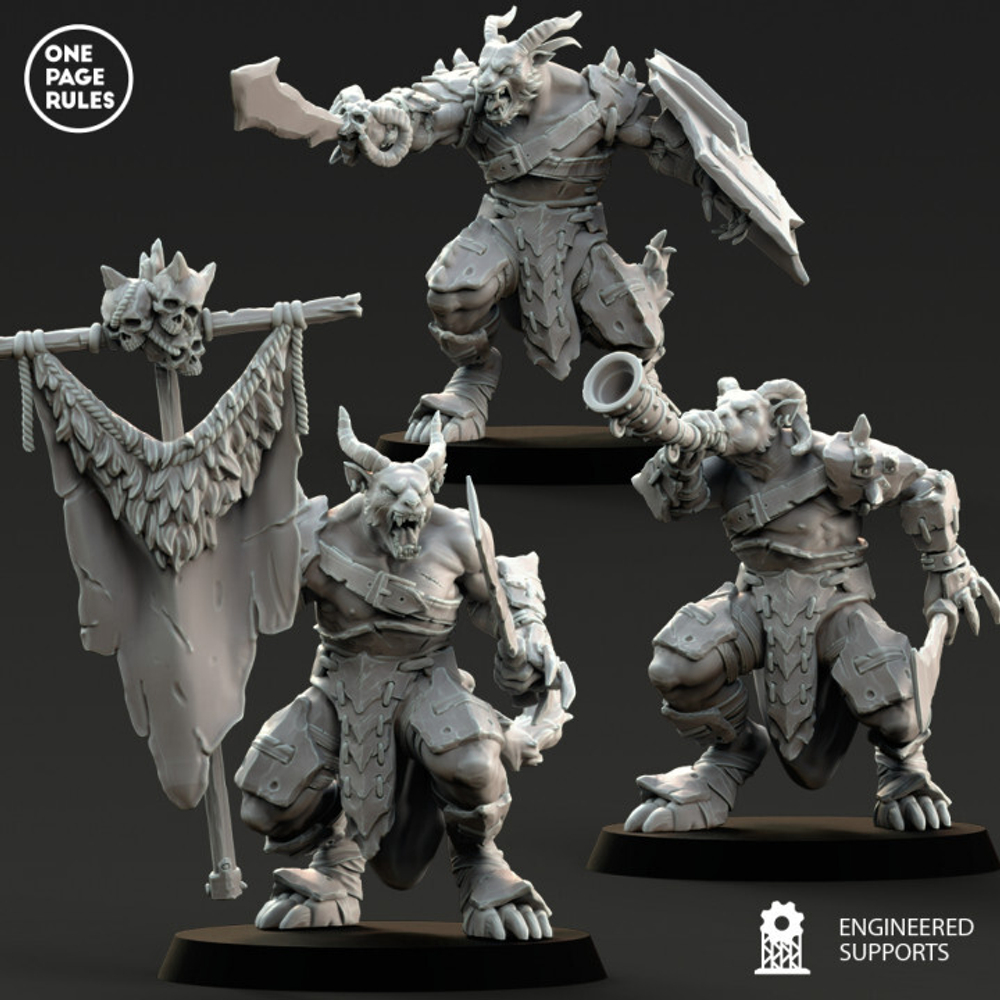 Beastmen Warriors Command Group