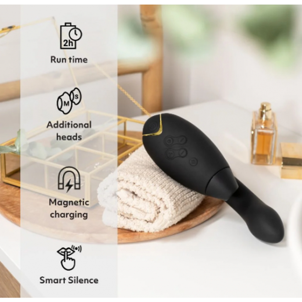 Бесконтактный клиторальный стимулятор Womanizer Duo 2 черный