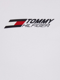 Футболка мужская теннисная Tommy Hilfiger Essentials Training Big Logo Tee - white