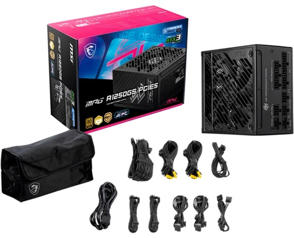 Блок питания MSI MPG A1250GS PCIE5 1250 Вт
