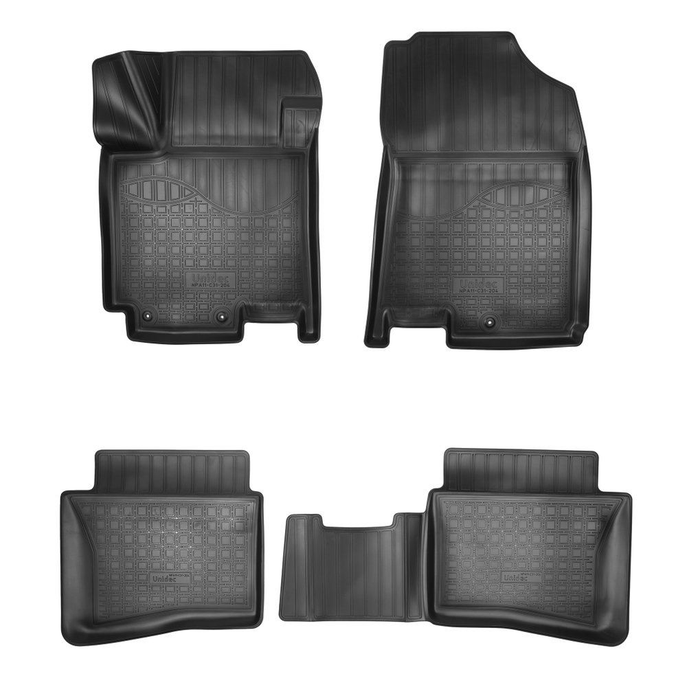 Ковры в салон Norplast/Unidec для Hyundai i20 II в кузове GB (2014-), Черный, арт.NPA11-C31-204