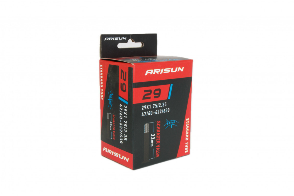 Камера ARISUN STANDARD 29"x1.75/2.35 (47/60-622/630) AV 33мм бутиловая 0.9мм