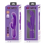 Сиреневый вибратор-кролик 22,2см с дополнительным язычком Pretty Love Triple Rabbit Multifuncional Vibrador BW-500041-2