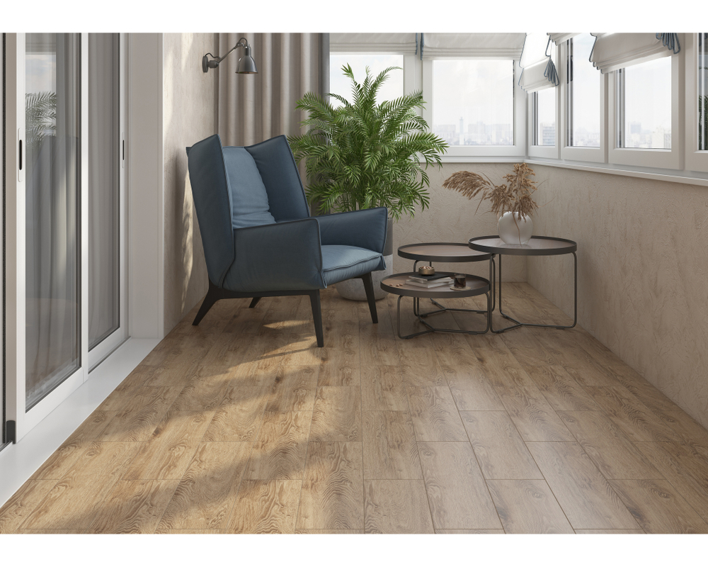 Глазурованный керамогранит Artens Charm 18.5x59.8 см 1.216 м² матовый цвет коричневый рельеф