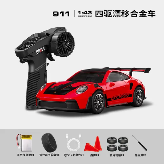 Радиоуправляемая машина для дрифта металлическая 1:43 Porsche 911 GT3 D4301Q2