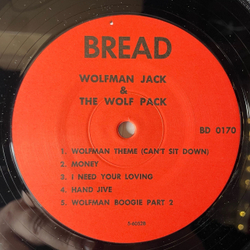 Винтажная виниловая пластинка LP Wolfman Jack and The Wolfpack
