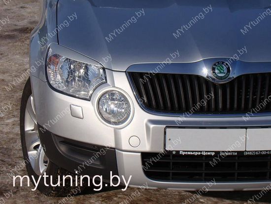 Реснички на фары для Skoda Yeti
