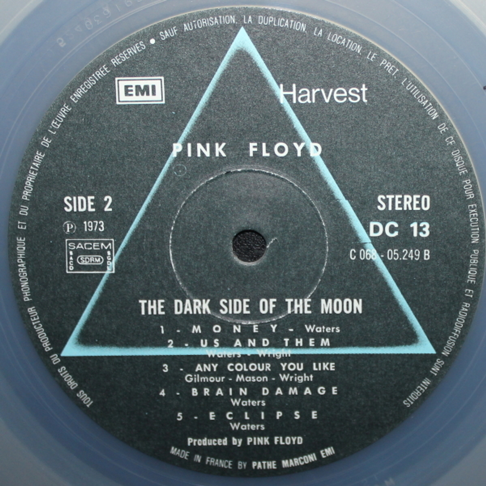 Pink Floyd / The Dark Side Of The Moon (Clear Vinyl)(LP)