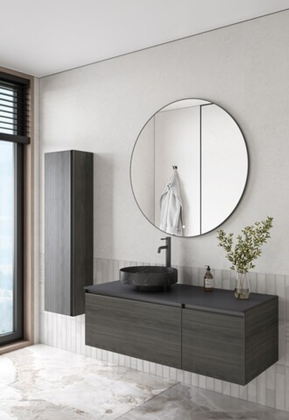 Armadi Art Комплект QUATRO 120 тумба+раковина чаша Nero Marquina