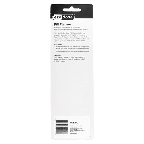 Ezy Dose, еженедельный органайзер для таблеток, размер XL, 1 шт.