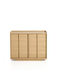 Комод Onix с отделкой из дубового шпона натурального оттенка, 100 x 80 см