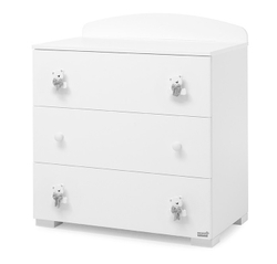 Тумба-комод с пеленальным столом Erbesi Tato белый/серый