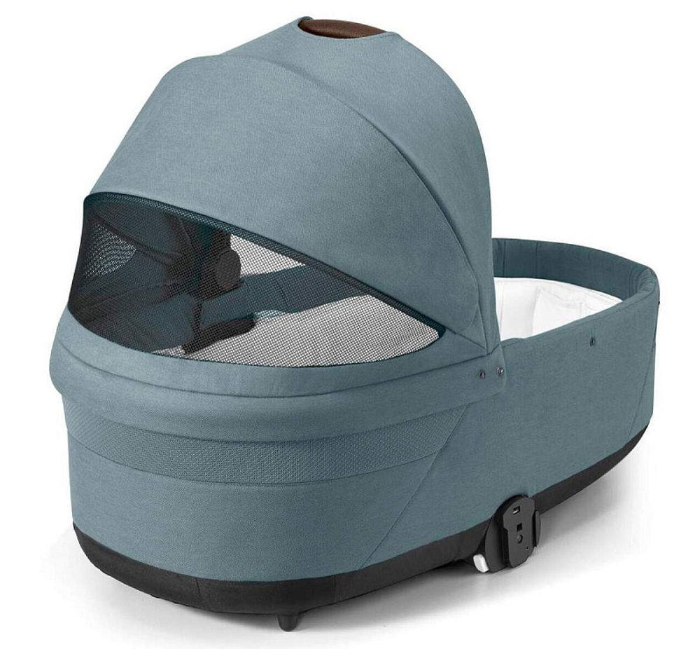 Коляска Cybex Balios S Lux TPE 2025 Aton B2 i-Size Volcano Black 3 в 1 Stormy Blue